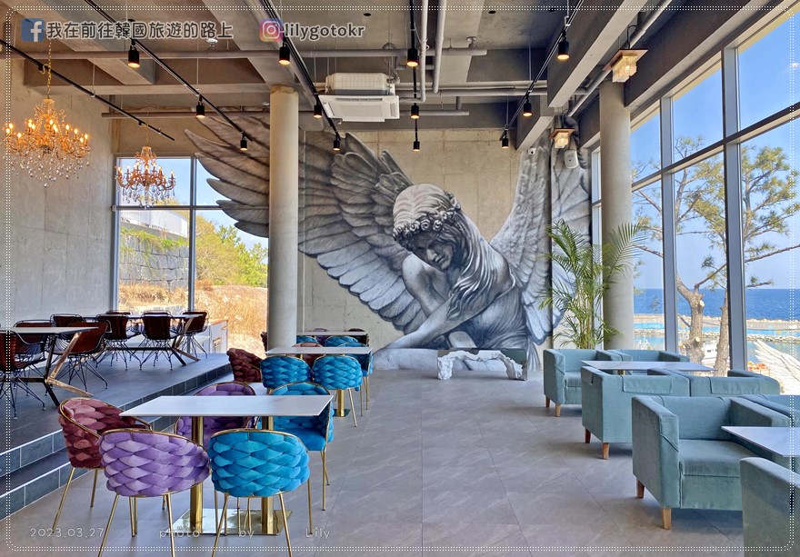 57)慶尚北道．浦項｜「奧丁(O din,오딘)」大型咖啡廳擁有無敵海景、挑高玻璃視野佳 @我在前往韓國旅遊的路上