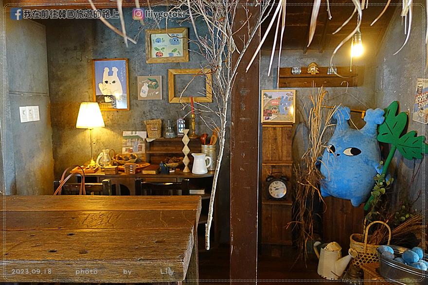 59)首爾．龍山站｜龍理團路的藍色房子DOTORI(도토리)橡實果咖啡廳，早午餐好選擇，鹽可頌超好吃 @我在前往韓國旅遊的路上