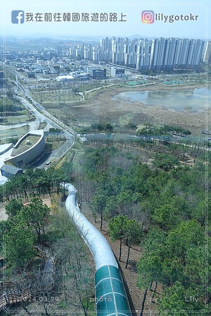 63)全羅南道．羅州｜光伽藍展望台(빛가람전망대)搭單軌列車上山，體驗刺激度逼近垂直的溜滑梯下山 @我在前往韓國旅遊的路上