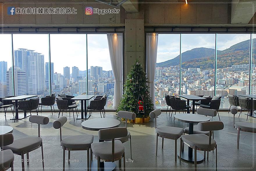 65)釜山．佐川站｜大型景觀咖啡廳Avenir，眺望釜山港大橋及草梁洞景色 @我在前往韓國旅遊的路上