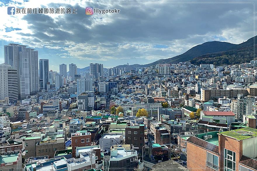 65)釜山．佐川站｜大型景觀咖啡廳Avenir，眺望釜山港大橋及草梁洞景色 @我在前往韓國旅遊的路上