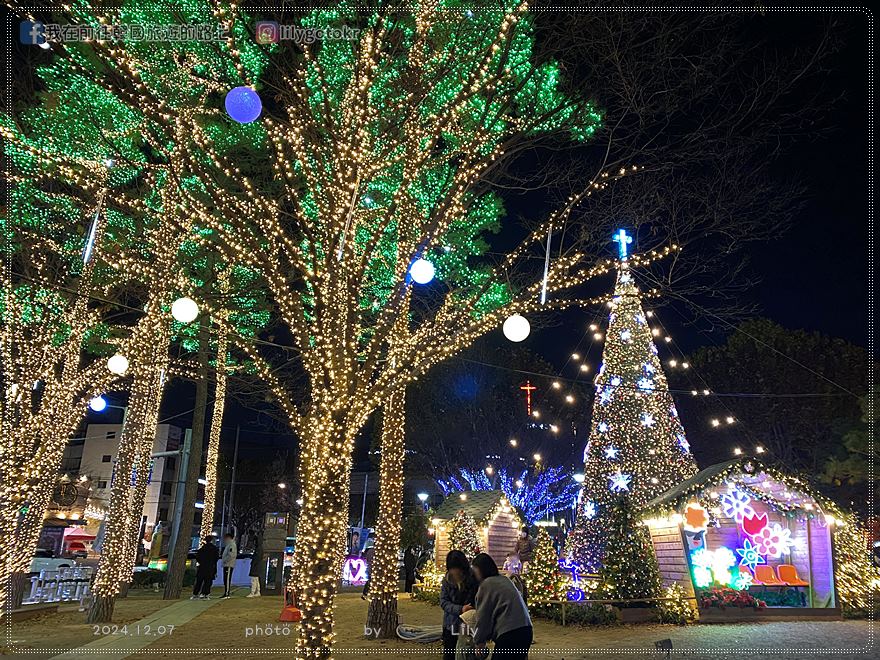65)大邱．北區廳站｜大邱北區廳廣場冬季限定的濃厚聖誕氛圍，鄰近格列佛烤腸 @我在前往韓國旅遊的路上