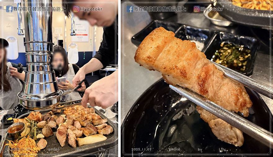 69)首爾．江南站｜「兩倍烤肉(두배고기)」厚切豬五花、水芹菜烤肉超讚，全程店員幫烤 @我在前往韓國旅遊的路上