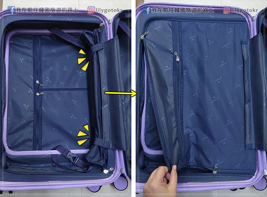 開箱｜【Arowana 亞諾納】前開河馬旅行箱，煞車輪、掛勾、拉鍊擴充、手機支架，通通有了！還贈透明保護套，破箱換新箱 @我在前往韓國旅遊的路上
