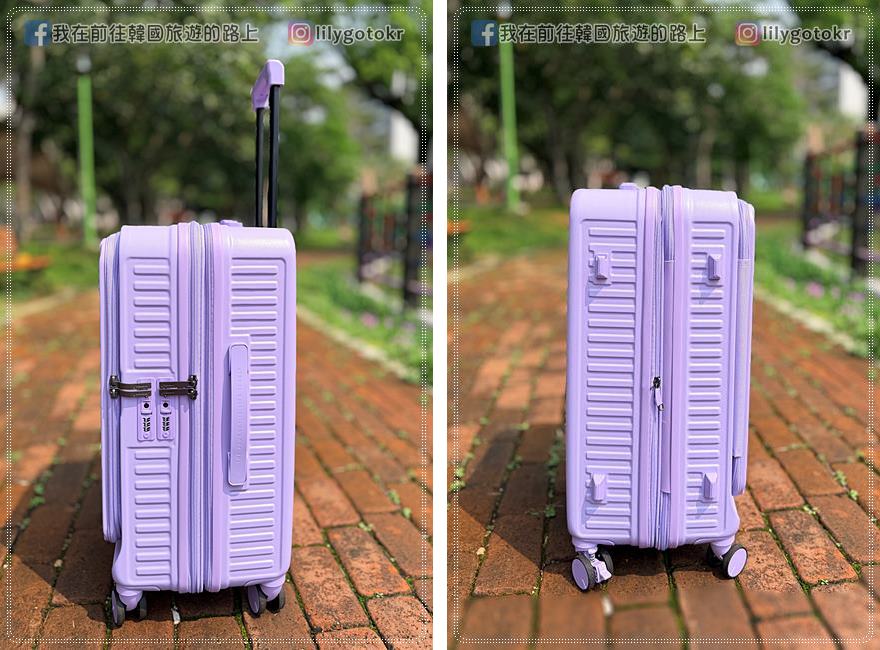 開箱｜【Arowana 亞諾納】前開河馬旅行箱，煞車輪、掛勾、拉鍊擴充、手機支架，通通有了！還贈透明保護套，破箱換新箱 @我在前往韓國旅遊的路上