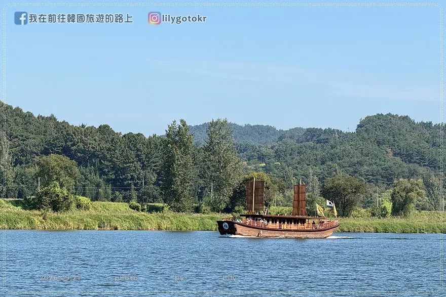 【忠清南道．扶餘景點】搭乘黃布帆船遊白馬江，眺望扶蘇山城落花岩與皋蘭寺，交通票價全攻略 @我在前往韓國旅遊的路上