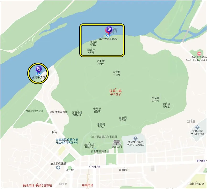 【忠清南道．扶餘景點】搭乘黃布帆船遊白馬江，眺望扶蘇山城落花岩與皋蘭寺，交通票價全攻略 @我在前往韓國旅遊的路上