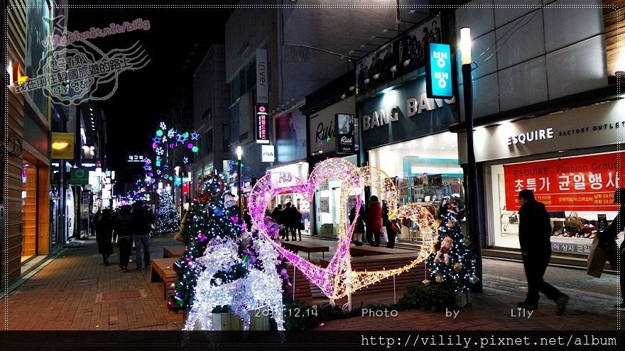⑭ 大邱．半月堂站｜大邱逛街購物血拼美食集中區「東城路」(冬季聖誕燈飾) @我在前往韓國旅遊的路上