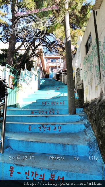 ⑭釜山．東大新站｜釜山也有花階梯！就在楮田壁畫村《Running Man》任務地 @我在前往韓國旅遊的路上