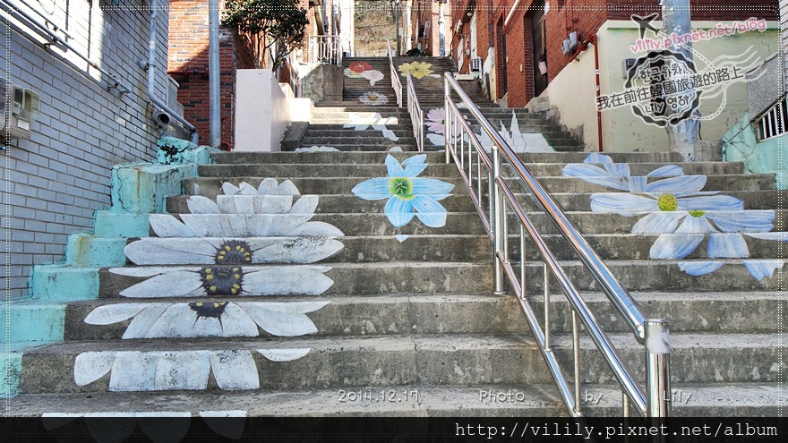 ⑭釜山．東大新站｜釜山也有花階梯！就在楮田壁畫村《Running Man》任務地 @我在前往韓國旅遊的路上