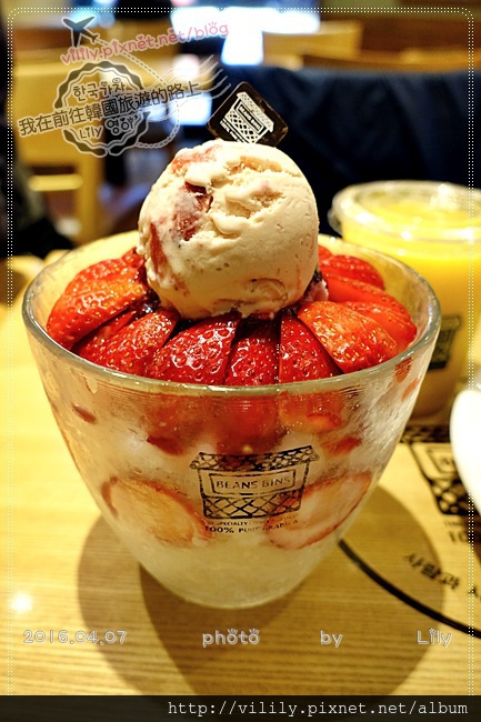 ㉔首爾．明洞站｜BEANS BINS 不可錯過草莓刨冰和鬆餅 @我在前往韓國旅遊的路上