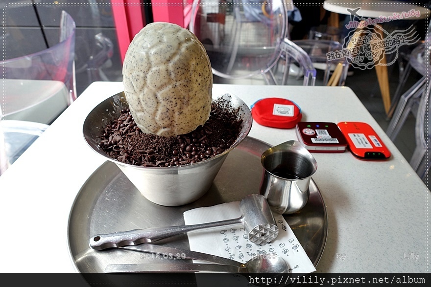 ㉔(已歇業)釜山美食．西面站｜田浦咖啡街之《超人回來了》書言書俊去吃的「恐龍蛋刨冰」 @我在前往韓國旅遊的路上