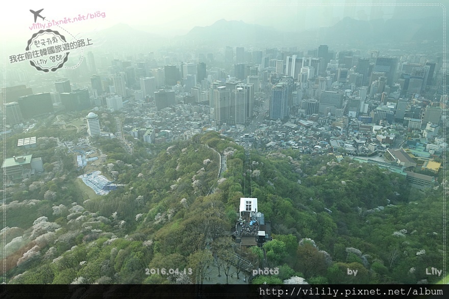 ㉔首爾．明洞站｜上Ｎ首爾塔觀景台看美麗南山及櫻花龍景緻，首爾美景一覽無遺 @我在前往韓國旅遊的路上