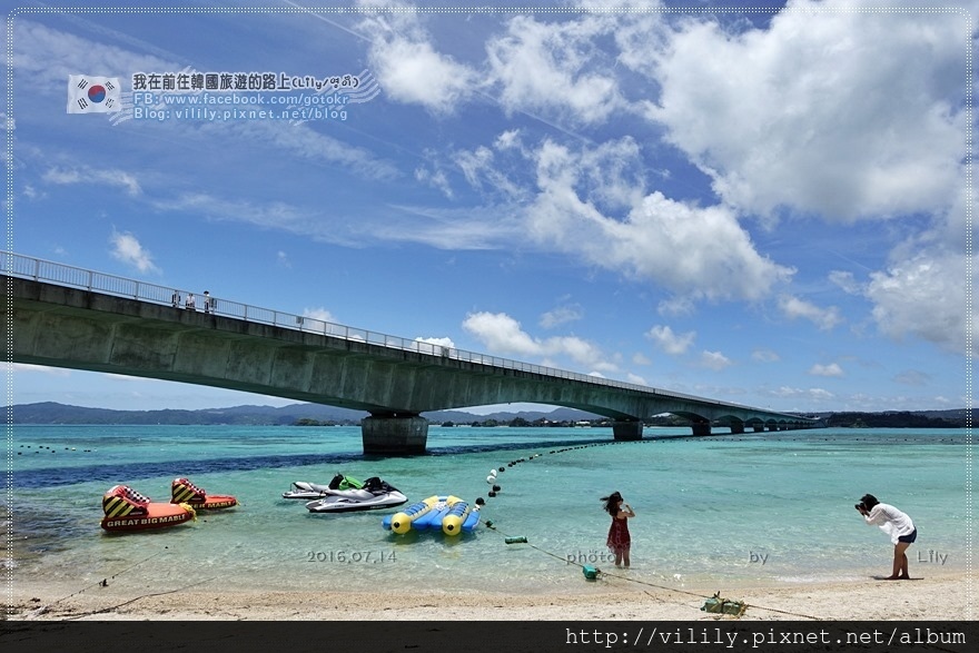 日本．沖繩｜北部景點推薦必去古宇利島1：古宇利大橋(乾淨海水親子戲水好去處)、古宇利海洋塔 @我在前往韓國旅遊的路上