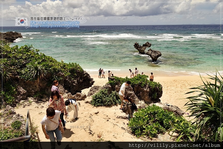 日本．沖繩｜北部景點推薦必去古宇利島2：心型岩Heart Rock(愛心岩ハートロック)ARASHI嵐廣告拍攝地 @我在前往韓國旅遊的路上