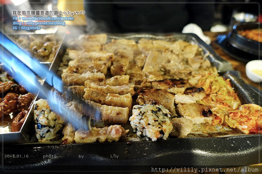 ㊵(已歇業)釜山．西面站｜연막술(炭末酒) 烤肉+烤腸吃到飽 @我在前往韓國旅遊的路上