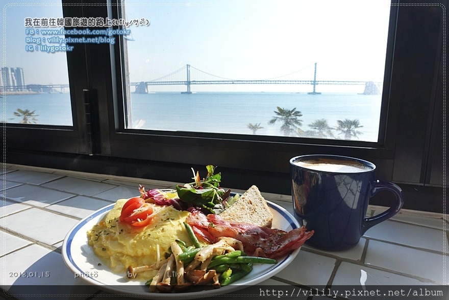 ㊵(已歇業)釜山．廣安站｜廣安里海景咖啡廳 Wonders(원더스) 享用早午餐、眺望廣安大橋 @我在前往韓國旅遊的路上