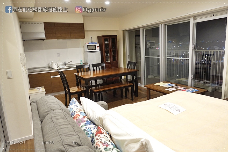沖繩．北谷住宿｜Seaside Condominium Rana Chatan(北谷海濱公寓)親子海景房,有廚房,洗衣機,電梯，鄰近美國村 @我在前往韓國旅遊的路上
