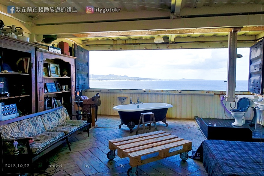 日本．沖繩｜隱藏在古宇利島鄉間小路裡的貨櫃屋咖啡廳 INN CAFE @我在前往韓國旅遊的路上