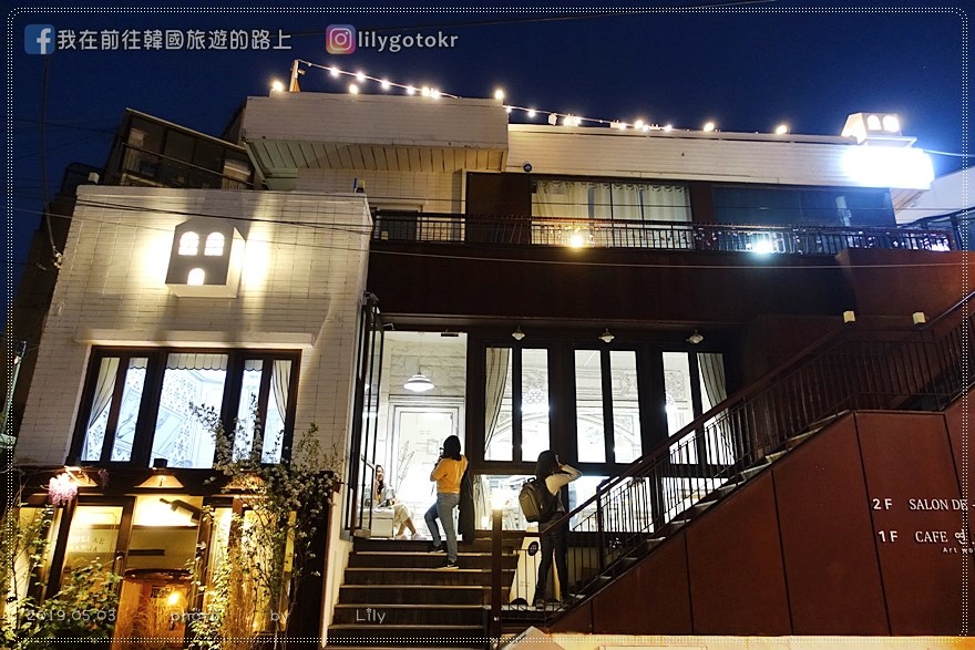 ㊿首爾．弘大站｜黑白漫畫風格咖啡廳「CAFE延南洞223-14」(新址) @我在前往韓國旅遊的路上