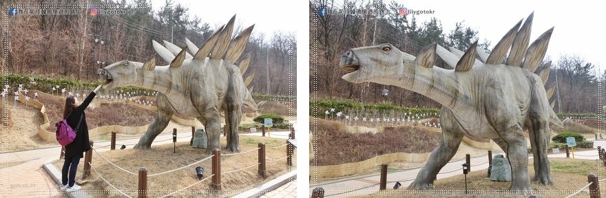 ㊽大邱．南區｜高山谷恐龍公園(고산골 공룡공원)會動會叫的巨大恐龍，適合親子、寓教於樂的免費景點 @我在前往韓國旅遊的路上